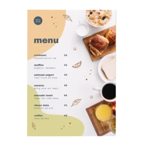 Food Menu, Skin Care Poster, Marketing Flyer, Custom Fold Promotional Flyer Printing, Eco-Friendly