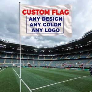 Football Teams Hand-Waving Sports Flags with Digital Printing Polyester Fiberglass