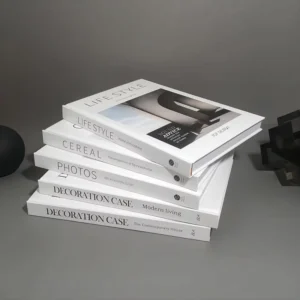 Foreign Language Hardcover Photography Display Books Simple Modern Style for Model Rooms and Sales Offices