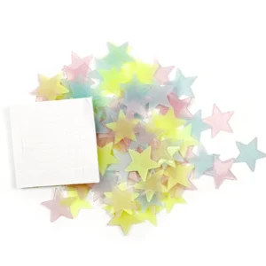 Four Colors Choose Custom New Glow in the Dark Night Glow Star Sticker