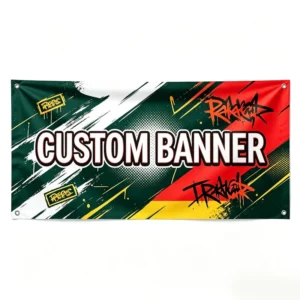 Frame-Ready PVC Flex Banner for Bank Lobby Display Sign