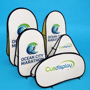 Free Standing Outdoor Double-Sided Fabric A-Frame Banner Display Stand Thermal Transfer Printed