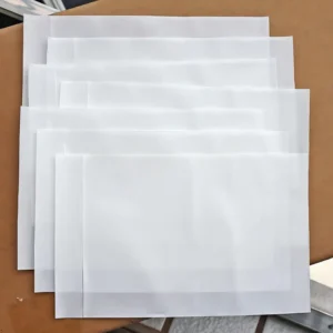 Freight Forwarder Document Envelope, Self-Stick Packing List Pouch, Moisture-Proof Clear Invoice Bag for Foreign Trade Customs