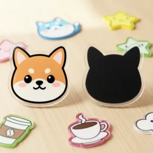 Fridge Magnet Cartoon Waterproof Acrylic Refrigerator Magnets Stickers for Home Office Decoration