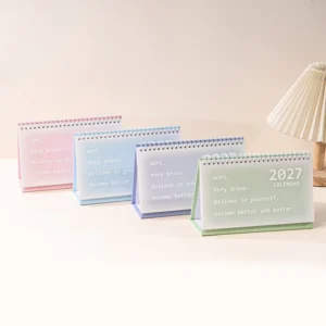 Frosted Fabric Cover Calendar New Year Gift Wall Desk Calendar Decoration Promotion