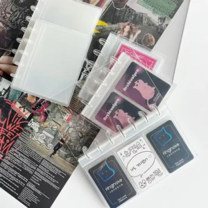 Frosted Transparent Photo Album 3.5/4/5/6 Inches Sticker Storage Collecting Card Loose Leaf Disc Bound Album Binder