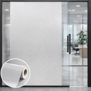 Frosted Window Film Privacy Glass Sticker for Bathroom Door and Shower Glass