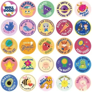Fruit Design Reward Stickers for Teachers to Recognize and Encourage School Children
