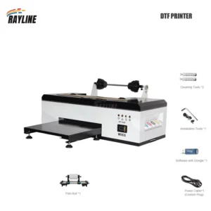 Full-Automatic 3D DTF Digital T-Shirt Printer with 1-8 Pallets, Direct-to-Film Heat Transfer for Cotton, Polyester, and Denim