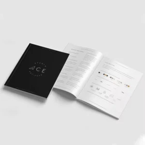 Full Color Art Paper Book Printing with Offset Printing and Hot Stamping Custom Softcover for Business