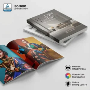 Full Color Catalogues, Magazines and Books, Glossy Brochure Printing