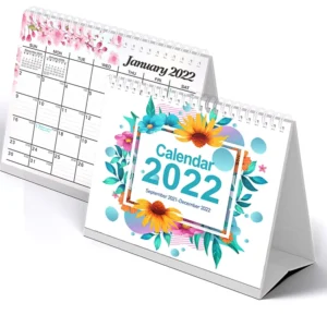 Full Color Custom 12 Monthly Planner Wall Printing Home Office Desk Accessories Top Slip Spiral Advent Table Calendar