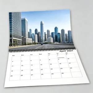 Full Color Custom Design New Year Monthly Paper Wall Calendar with Offset Printing for Real Estate