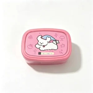 Full Color Custom Logo PP Stackable Food Storage Container Box with Lid Packaging Sticker Label