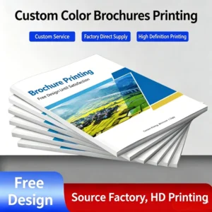 Full-Color Custom Printed Paper Flyers, Brochures, Catalogs & Books with Film Lamination for Commercial Advertising
