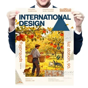 Full Color Customized Advertising Poster Printing and Design Service