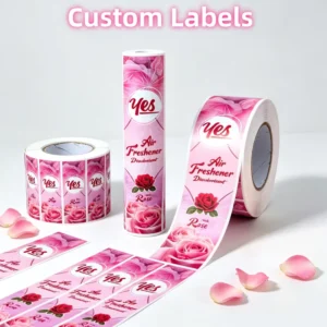 Full-Color Digital Printed Waterproof Anti-Counterfeit Roll Vinyl Labels for Air Freshener Bottles and Cosmetics