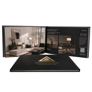 Full Color Hardcover Brochure Catalog Printing Service Glossy Paper