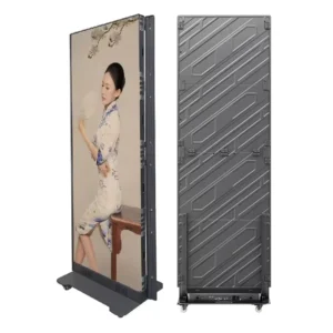 Full Color P1.86 Foldable Indoor 3840Hz Refresh Rate Seamless Splicing Vertical LED Poster Display Screen