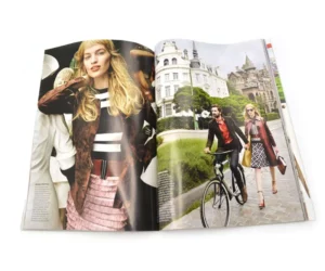 Full Color Printing Softcover Magazine Picture Books Brochure With Matt Film