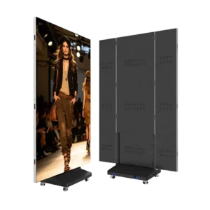 GOB P1.86 Trifold Indoor Mobile LED Poster Display Digital Signage