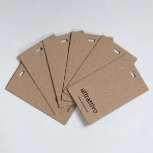 GRS-Certified FSC-Certified Recycled Card Eco-Friendly Recyclable Kraft Paper Hang Tag Silk Screen Printed Custom Private Label