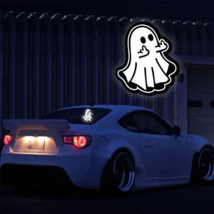 Ghost Spirit Car Window Electric LED Stickers Panel Car Decorative Glow Car Sticker Emitting Windshield Led Light Universal