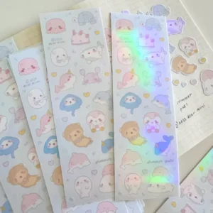 Glitter Vinyl Wall Art Stickers for Holiday Decoration