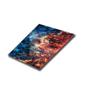 Glossy Aluminum Anime Metal Print, High Resolution UV-Printed Metal Art for Home, Office and Gift