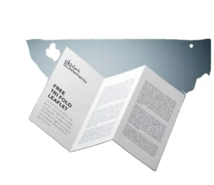 Glossy Custom A4 CMYK Mini Tri-Fold Menu and Graduation Brochure Printing on Paper or Paperboard