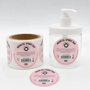 Glossy Laminated Art Paper Stickers Vial Packaging Labels for Cosmetic Bottles