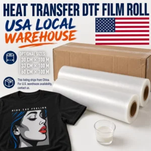 Glossy Soft DTF Transfer Film Roll 60 cm x 100 m for Digital Clothing Printers