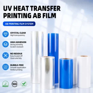 Glossy UV AB DTF Transfer Film for Cups 30cm/60cm Custom Labels with DTF Printer