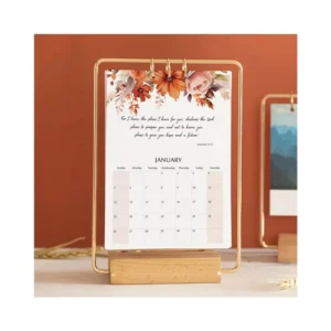 God Prayer Planner Monthly Inspirational Bible Diary with Custom Logo Printing, Desktop Organizer and 365-Day Calendar