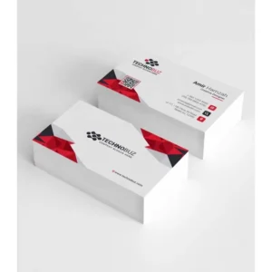 Gold Custom Clear Frosted Plastic Double Sided Business Card Thank You Square Hard Paper Cards