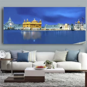 Golden Temple Religious Canvas Wall Art Prints