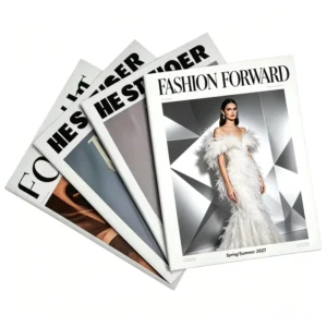 Good Quality Custom Printed Catalog Brochure Booklet Digital Printing Perfect Binding Paper Fashionable Magazine