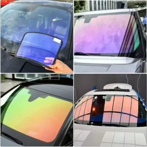 Gradient Car Window Film Self Adhesive UV Protected Solar Control Reflective Windshield Glass Film