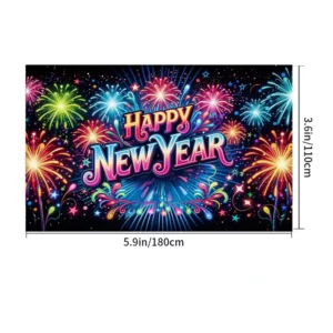 Graduation Birthday New Year Christmas Polyester Indoor Outdoor Custom Printed Flag Banner