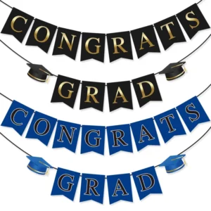 Graduation Party Hanging Banner Photo Booth Backdrop for Grad Ceremony Prom Classroom Decor