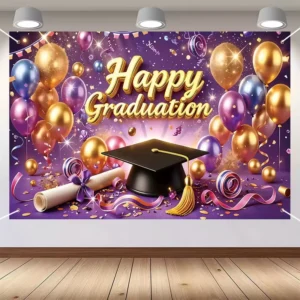 Graduation Pennant Banner, Polyester Cloth, Party Decoration