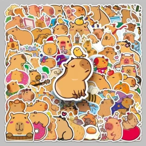 Graffiti Decorative Sticker Personalized Cartoon Kapibara PVC Waterproof Decal
