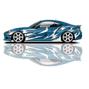 Graffiti Full Car Body Wrap Custom Printed Racing Vinyl Wrap