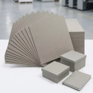 Grey Chipboard Sheet, 1mm, 1.5mm, or 2mm Thick, for Tea Box and Chocolate Box Packaging Inserts