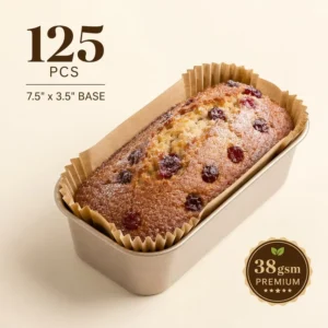 Guangzhou Factory 125Pcs Loaf Pan Liners for Standard 9×5 Inch Bread Pan Brown Disposable Rectangular Baking Paper Bulk