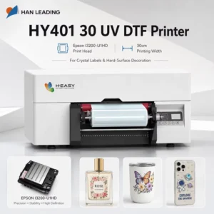 HY-401 300mm 0.76-7.2m/h Adjustable Speed UV DTF AB Film Transfer Printer for Custom Crystal Label Gift Box