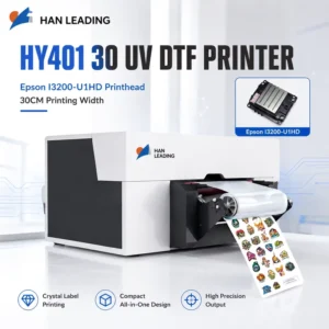 HY-401 300mm 960x1200dpi Instant Curing Crystal Sticker Label UV DTF Printer for Bottle Mug Phone Case Packaging