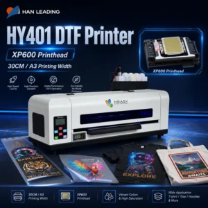 HY401 300mm 4360x2400dpi Pigment Ink PET Film Heat Transfer DTF Printing Machine for T-Shirt, Hoodie, Canvas Bag
