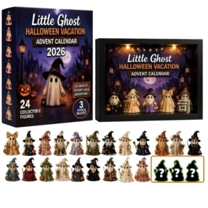 Halloween Advent Calendar Light up Pumpkin Ghost Countdown Light Box for Holiday Decor