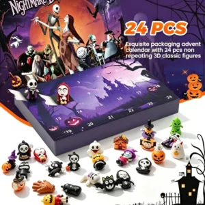 Halloween Countdown Calendar with Spooky Pumpkin and Ghost Surprise Boxes for Holiday Party Favors